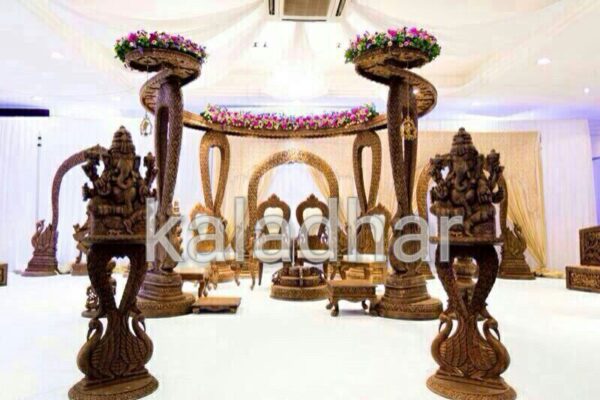 wooden mandap 3 kaldhar International